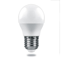 Лампа светодиодная Feron E27 9W 2700K шар матовый LB-1409 38080