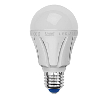 Лампа светодиодная (UL-00001526) Uniel E27 12W 3000K матовая LED-A60 12W/WW/E27/FR PLP01WH