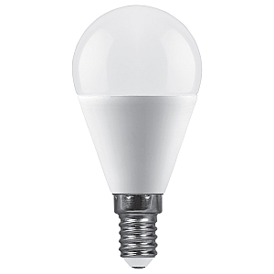 Лампа светодиодная Feron LB-990 шар матовый E14 15W 175-265V 6400K 52080