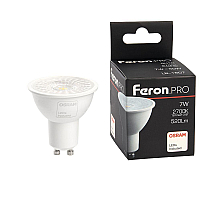 Лампа светодиодная Feron GU10 7W 2700K рефлекторная LB-1607 38176
