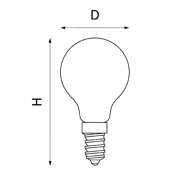 Лампа светодиодная филаментная Lightstar LED Filament E14 6W 4000K груша прозрачная 933804