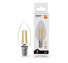 Лампа светодиодная Gauss Filament Elementary E14 12W 2700K 32112
