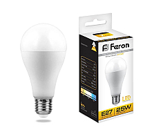 Лампа светодиодная Feron E27 25W 2700K Шар Матовая LB-100 25790