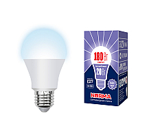Лампа светодиодная (UL-00004028) Volpe E27 20W 6500K матовая LED-A65-20W/DW/E27/FR/NR