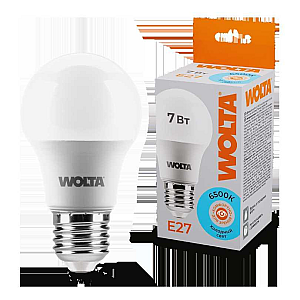 Светодиодная лампа WOLTA 7Вт 6500К E27 груша матовая 25W55BL7E27