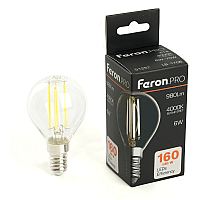 Лампа светодиодная Feron LB-1706 E14 6W 4000K 51257