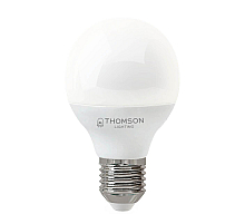 Лампа светодиодная Thomson E27 8W 3000K шар матовый TH-B2039