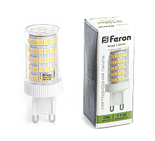 Лампа светодиодная Feron G9 11W 4000K капсульная LB-435 38150