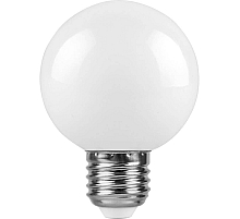 Лампа светодиодная Feron E27 3W 6400K Шар Матовая LB-371 25902