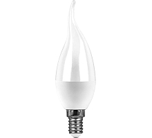 Лампа светодиодная Feron E14 13W 6400K свеча на ветру матовая SBC3713 55175