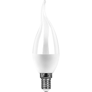Лампа светодиодная Feron E14 13W 6400K свеча на ветру матовая SBC3713 55175