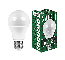 Лампа светодиодная Saffit SBA6010 шар E27 10W 2700K 55004