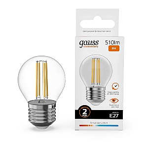 Лампа светодиодная Gauss Filament Elementary E27 8W 2700K 52218