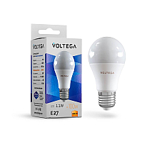 Лампа светодиодная Voltega E27 10.5W 2800К шар матовый VG2-A2E27warm11W 5737