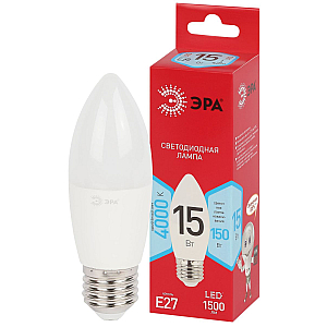 Лампа светодиодная Эра RED LINE LED B35-15W-840-E27 R 15Вт свеча Б0070090