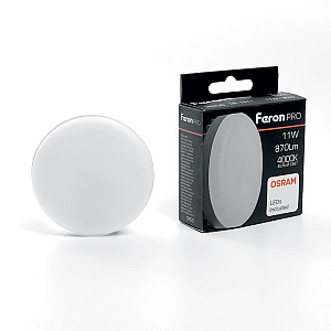 Лампа светодиодная Feron GX53 11W 4000K таблетка LB-1511 38206