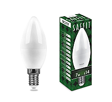 Лампа светодиодная Feron E14 7W 6400K свеча матовая SBC3707 55169