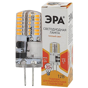 Лампа светодиодная Эра G4 2,5W 2700K LED-JC-2,5W-12V-SLC-827-G4 Б0049089