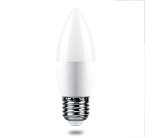 Лампа светодиодная Feron E27 7,5W 4000K свеча матовая LB-1307 38057