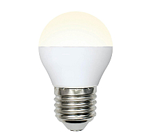 Лампа светодиодная (UL-00002377) Uniel E27 6W 3000K матовая LED-G45-6W/WW/E27/FR/MB PLM11WH