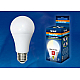 Лампа светодиодная (UL-00001569) Uniel E27 9W 4000K матовая LED-A60-9W/WW+NW/E27/FR PLB01WH