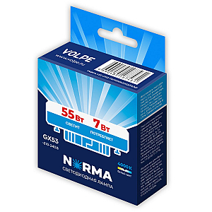 Лампа светодиодная Volpe Norma LED-GX53-7W/4000K/GX53/FR/NR UL-00011424