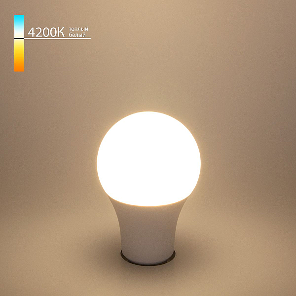 Лампа светодиодная Elektrostandard E27 15W 4200K груша матовая 4690389053221