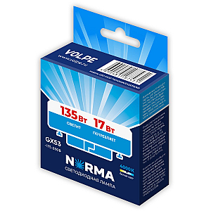 Лампа светодиодная Volpe Norma LED-GX53-17W/4000K/GX53/FR/NR UL-00011436