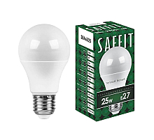 Лампа светодиодная Saffit SBA6525 шар E27 25W 2700K 55087
