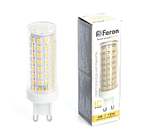 Лампа светодиодная Feron G9 15W 2700K капсульная LB-437 38212