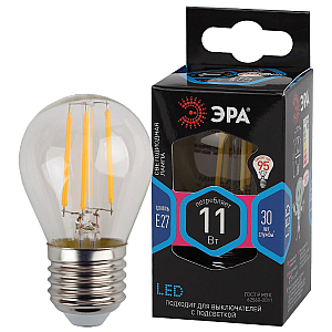 Лампа светодиодная Эра E27 11W 4000K F-LED P45-11w-840-E27 Б0047015