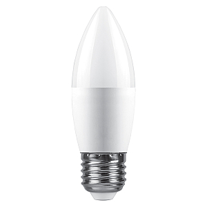 Лампа светодиодная Feron LB-980 свеча матовая E27 15W 175-265V 6400K 52071