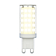 Лампа светодиодная (UL-00006488) Uniel G9 9W 3000K прозрачная LED-JCD-9W/3000K/G9/CL GLZ09TR