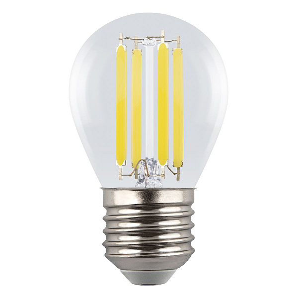 Лампа светодиодная Uniel E27 4W 3000K прозрачная LED-G45-4W/3000K/E27/CL GLY01TR UL-00011940