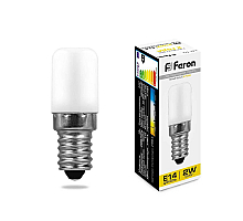 Лампа светодиодная Feron E14 2W 2700K Цилиндр Матовая LB-10 25295