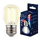 Лампа светодиодная Uniel E27 4W 3000K прозрачная LED-G45-4W/3000K/E27/CL GLY01TR UL-00011940