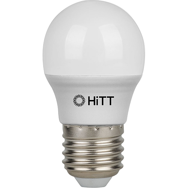 Светодиодная лампа HiTT HiTT-PL-G45-15-230-E27-3000 7010052