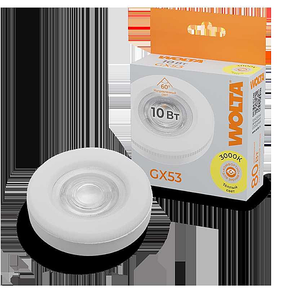 Светодиодная лампа WOLTA WSTD-GX-10W3KGX53-L