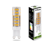 Лампа светодиодная Feron G9 7W 4000K Прямосторонняя Матовая LB-433 25767