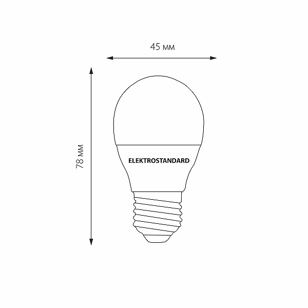 Лампа светодиодная Elektrostandard E27 7W 3300K груша матовая 4690389055256