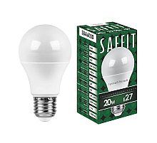 Лампа светодиодная Saffit SBA6020 шар E27 20W 2700K 55013