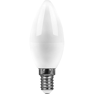Лампа светодиодная Feron E14 13W 6400K свеча матовая SBC3713 55172