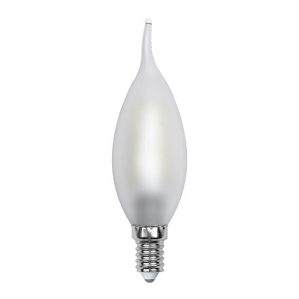 Лампа светодиодная филаментная (UL-00000306) Uniel E14 6W 3000K матовая LED-CW35-6W/WW/E14/FR PLS02WH