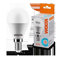 Светодиодная лампа WOLTA 10Вт 6500K E14 груша матовая 25W45GL10E14