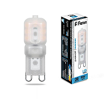 Лампа светодиодная Feron G9 5W 6400K Прямосторонняя Матовая LB-430 25638