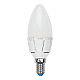 Лампа светодиодная (UL-00002413) Uniel E14 7W 3000K матовая LED-C37 7W/WW/E14/FR PLP01WH