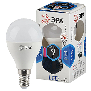 Лампа светодиодная Эра E14 9W 4000K LED P45-9W-840-E14 Б0029042