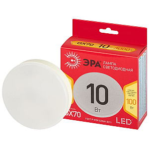 Лампа светодиодная Эра LED GX-10W-830-GX70 R 3000K таблетка Б0065459