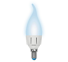 Лампа светодиодная (UL-00002415) Uniel E14 7W 4000K матовая LED-CW37 7W/NW/E14/FR PLP01WH