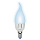 Лампа светодиодная (UL-00002415) Uniel E14 7W 4000K матовая LED-CW37 7W/NW/E14/FR PLP01WH